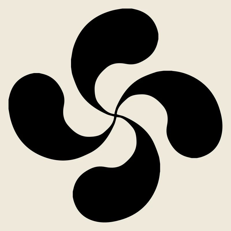 Croix Basque oldshool lauburu