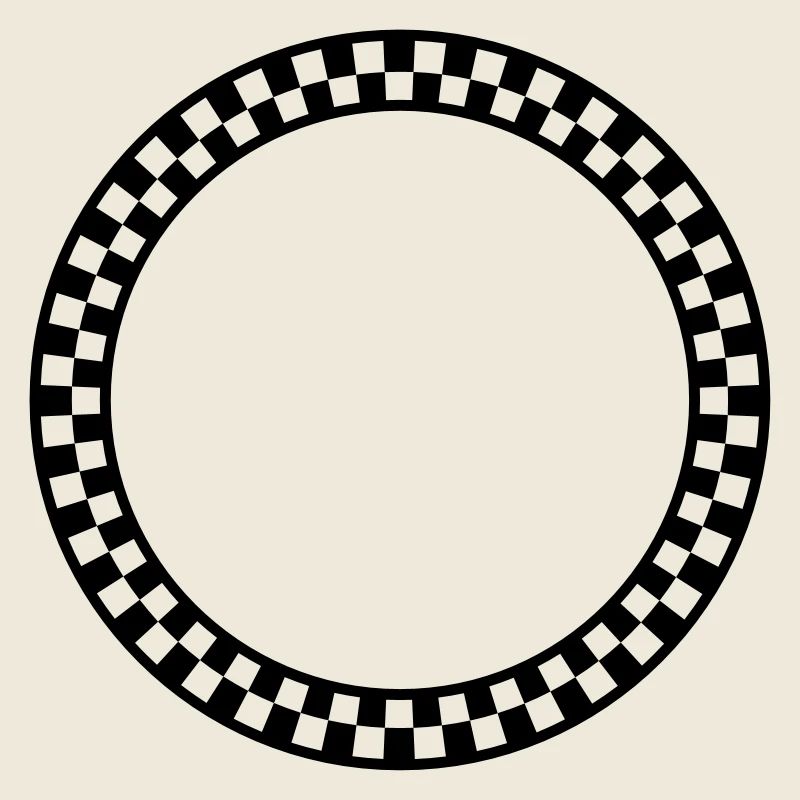 Ralley Kreis /checker circle (b, 1c)