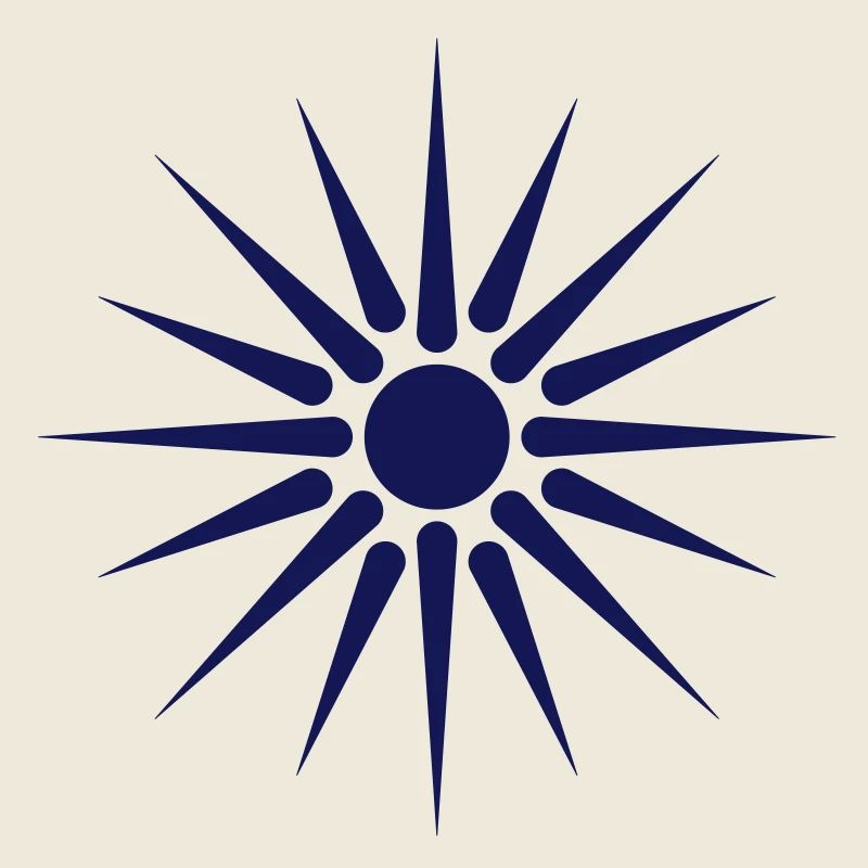 Sonne von Vergina griechisches mazedonisches Symbo