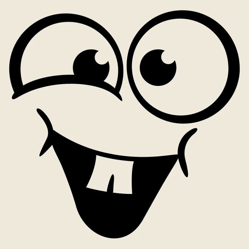 Laughing cheerful cute face