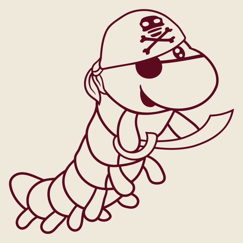 Chenille Méchant Pirate Sailor Hat Drôle Mignon Bande dessinée