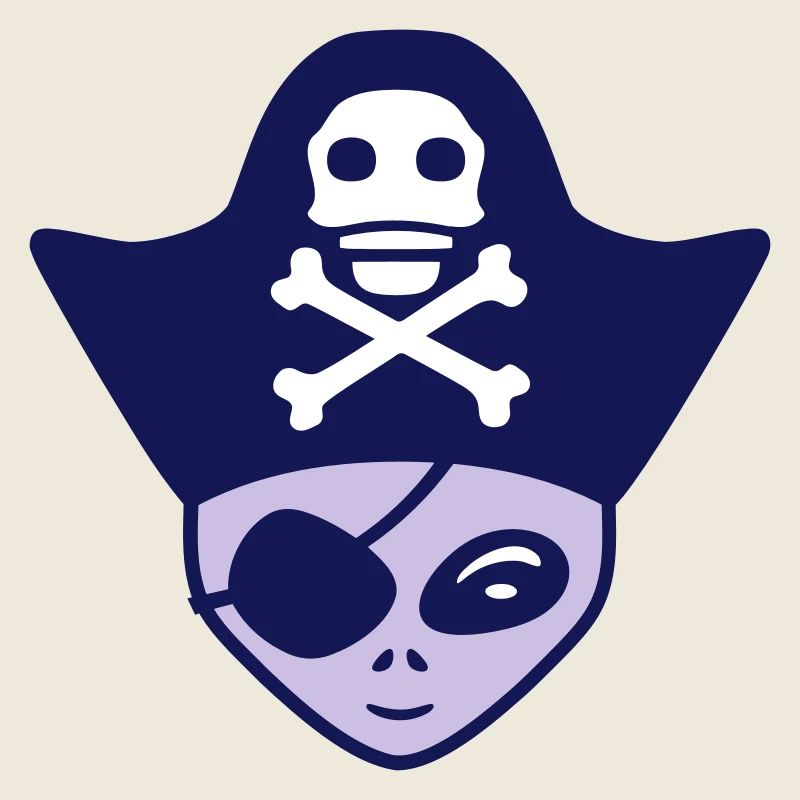 Alien Pirate Capitaine Casquette Drôle Alien