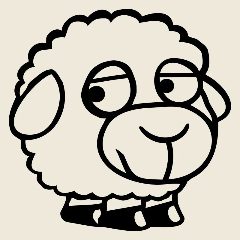 Mouton Triste Timide Introverti Malheureux