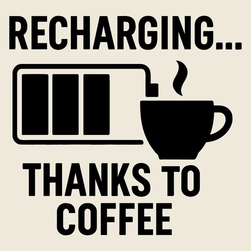 Kaffee lädt mich auf