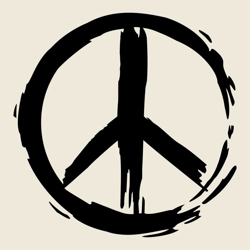 Painted Peace Symbol (Vektor)