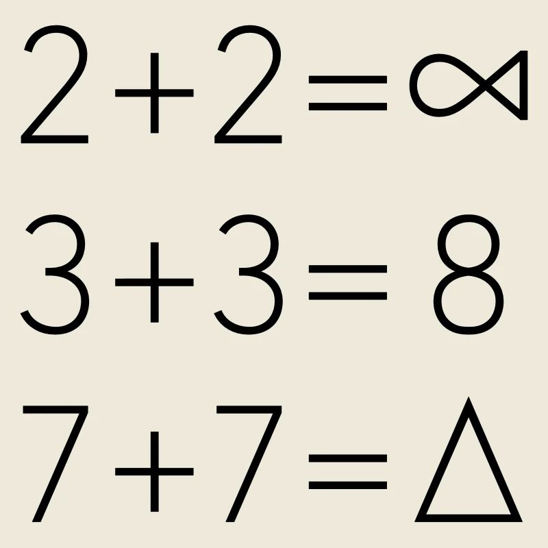 Hipster Math Ace Style de s'attendre triangle