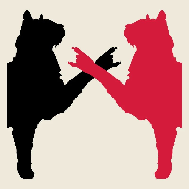2 chats Heavy Metal main geste Musique Équipe d’animaux de compagnie