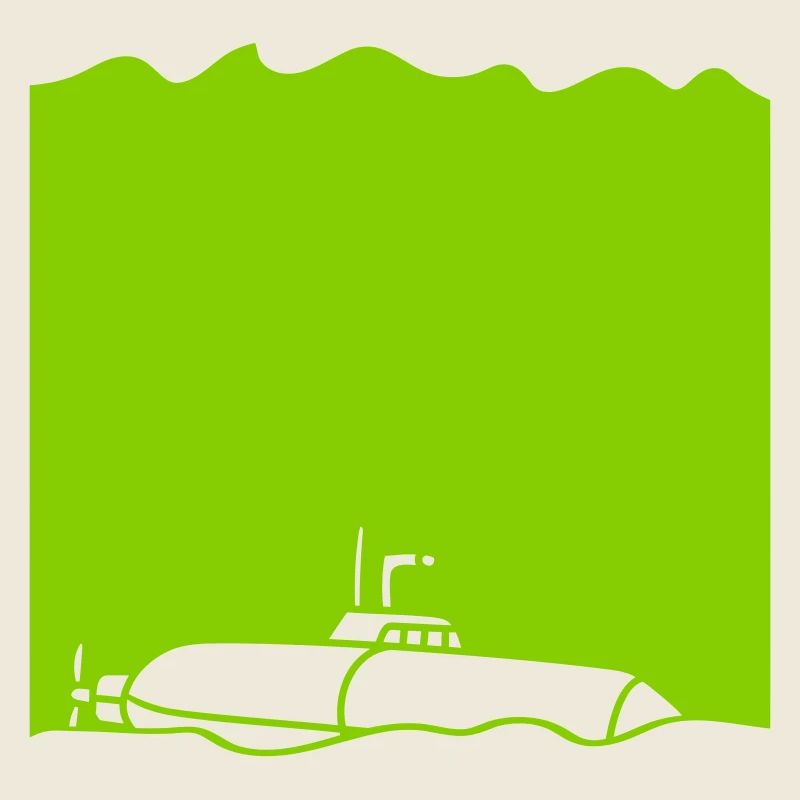 Submarine sunk ground grounded