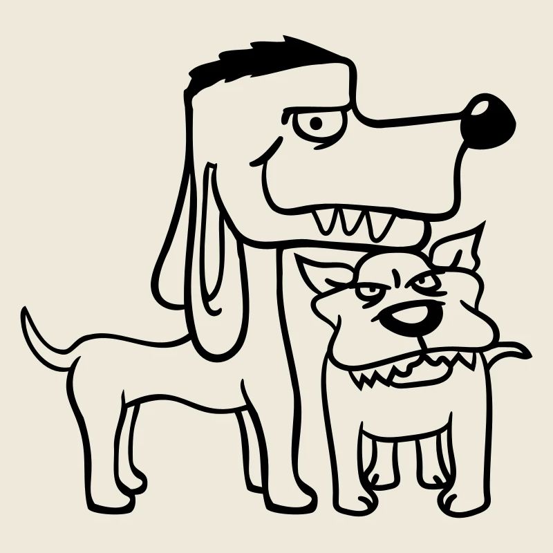 2 Böse Hunde Gefährlich Team Zwei Freunde Bro Crew