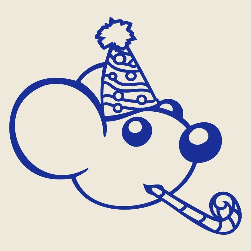 Maus Geburtstagsfeier Geburtstag Feiern Party Hut