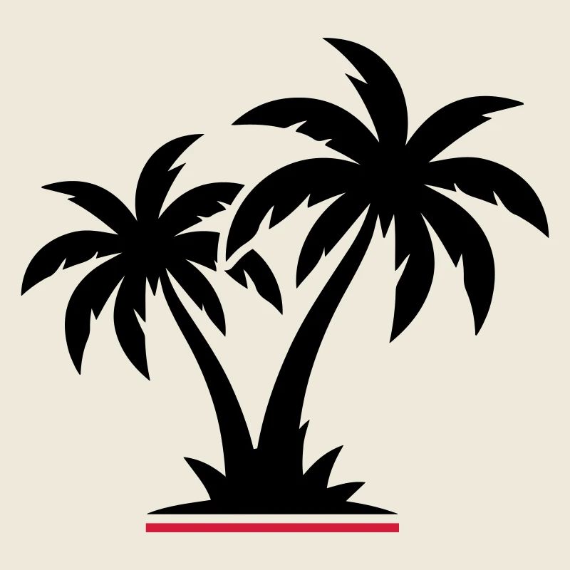 Palmen Strand Symbol