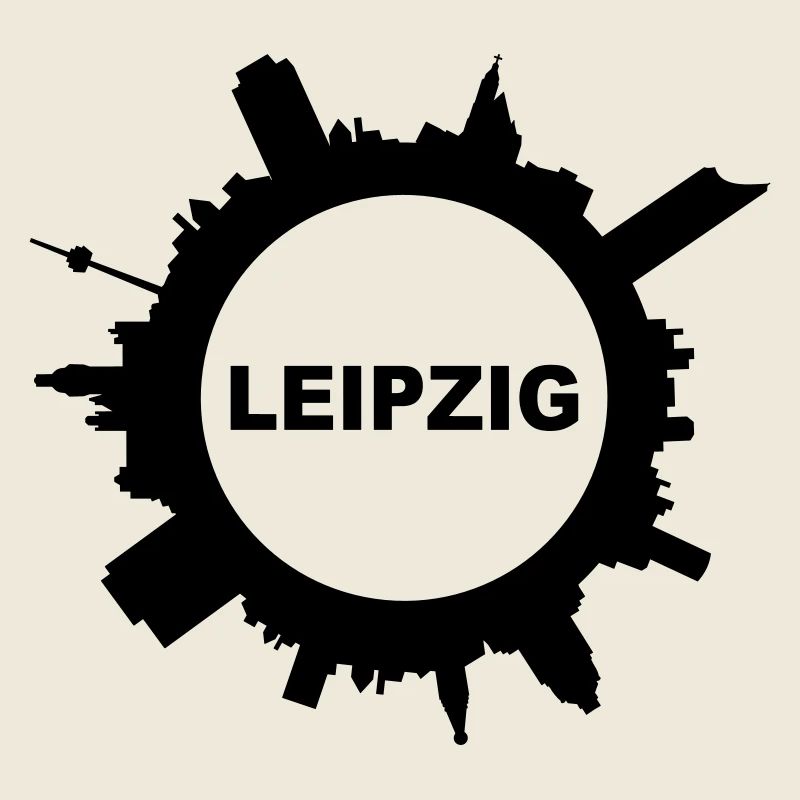 Skyline Leipzig rund Name