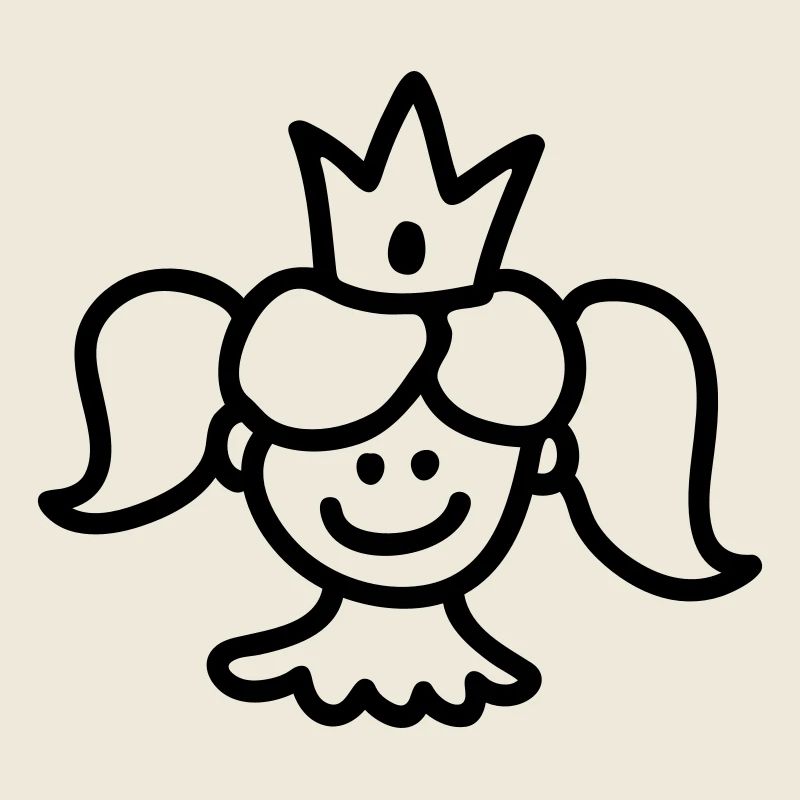Prinzessin mit Krone - Line