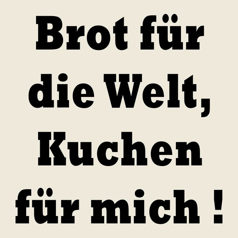 Bread for the World, cake for me