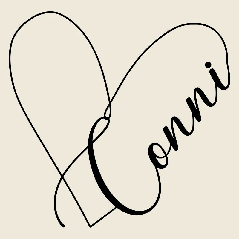Conni Name Heart Line