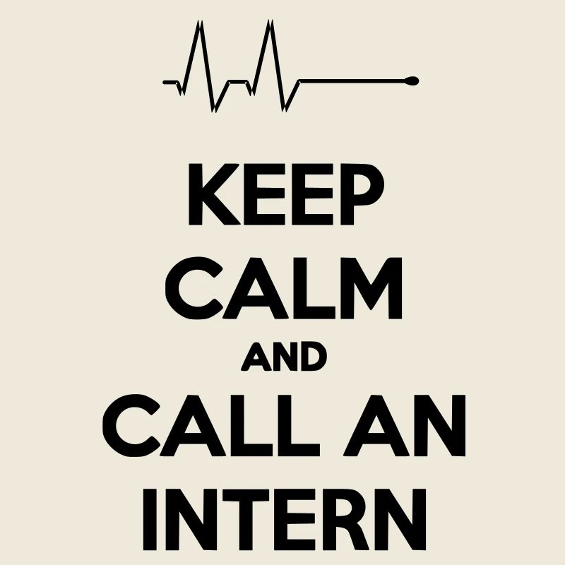 Bleib 'ruhig und rufen Sie einen Intern