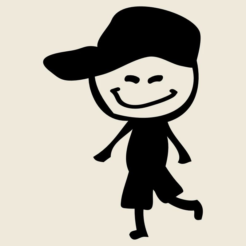 Lächeln Junge in der Kappe