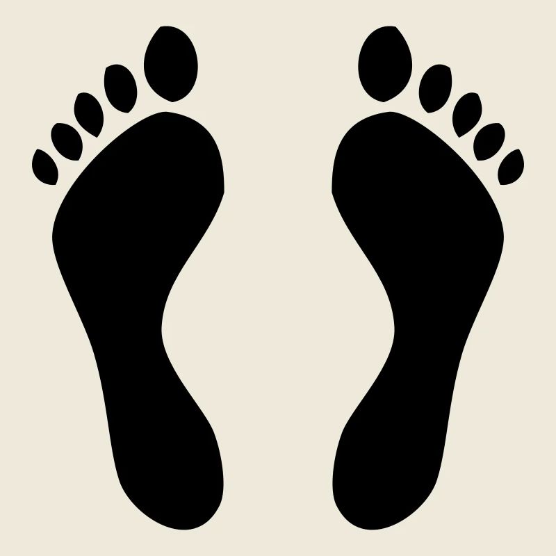 Fußabdrücke - Füße - Bett