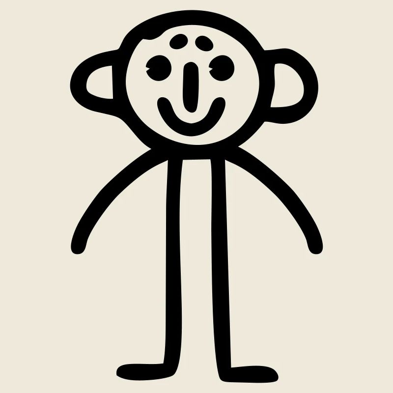 Strichmännchen Kinderbild