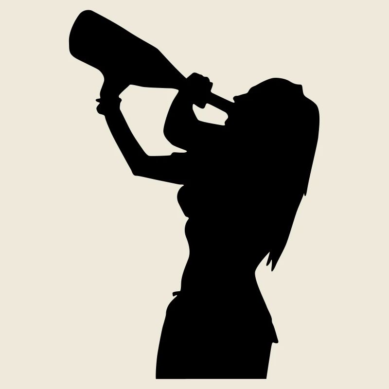 party girl drinking