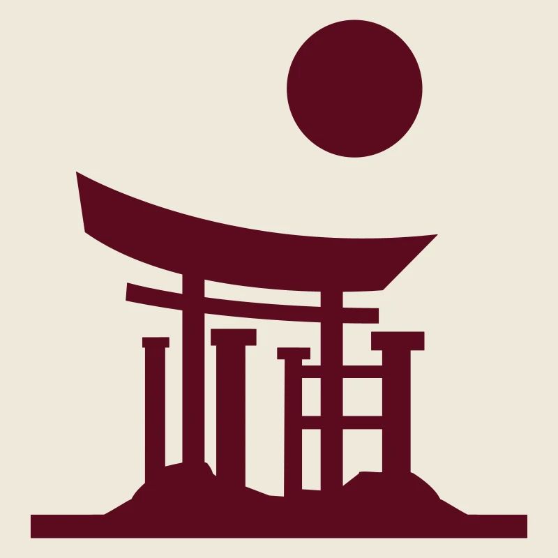 Japan Gate Silhouette