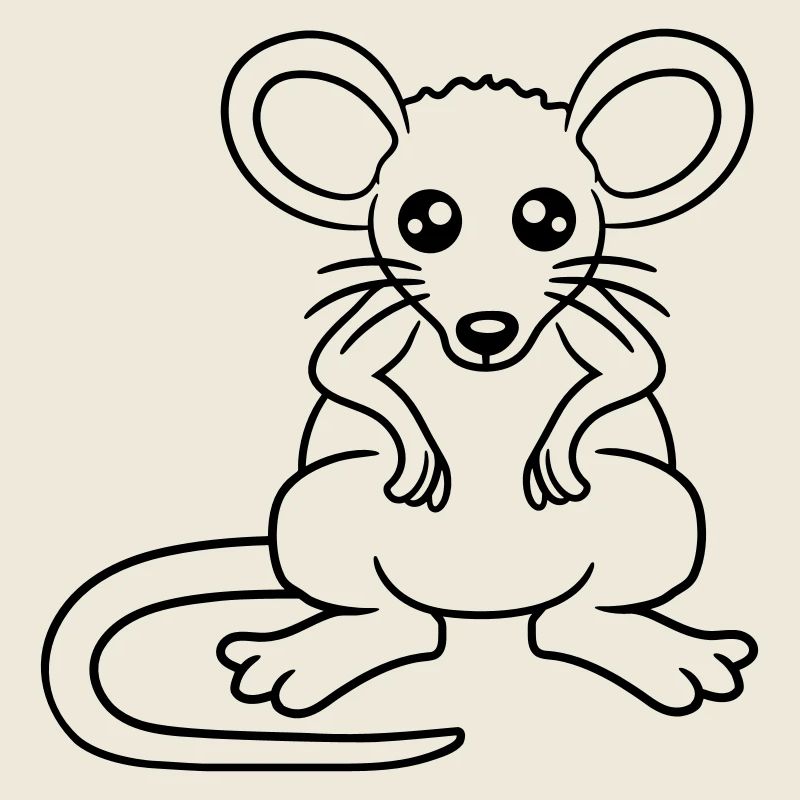 Mouse Mouse Cute Little Rat Rodent Friendly