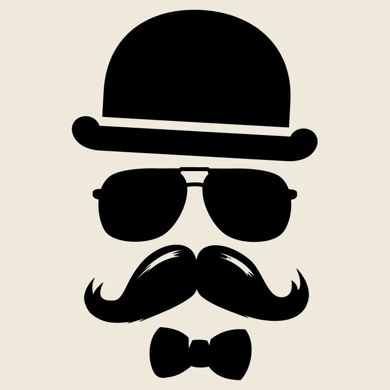 man father vaterstag hipster mustache swag boss