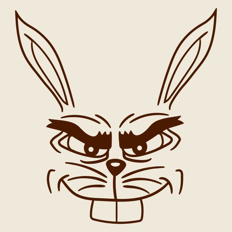Bunny Monster Evil Eye Cool Smile