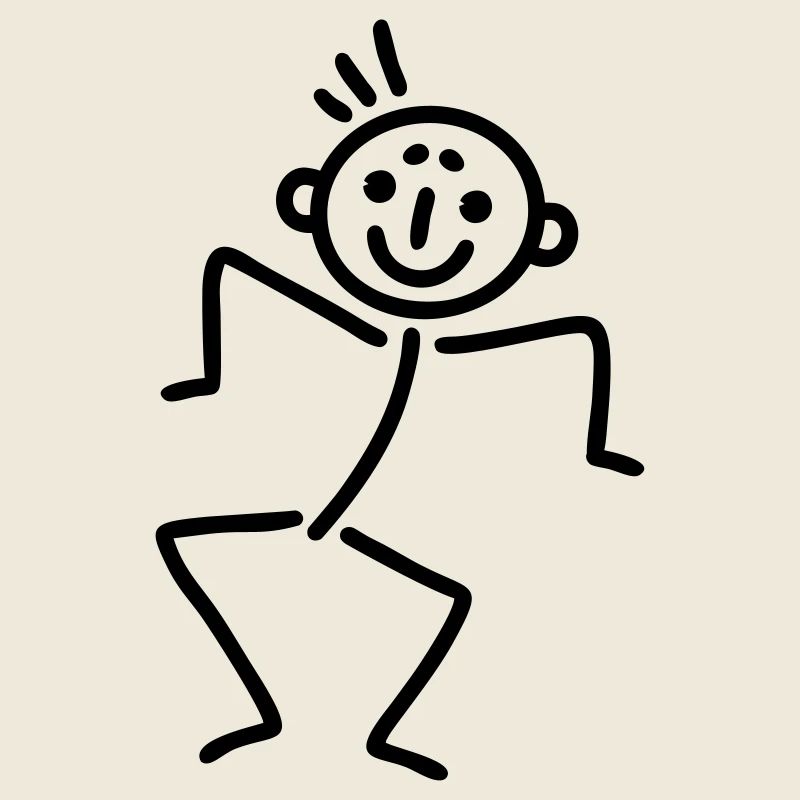 Strichmännchen lässig