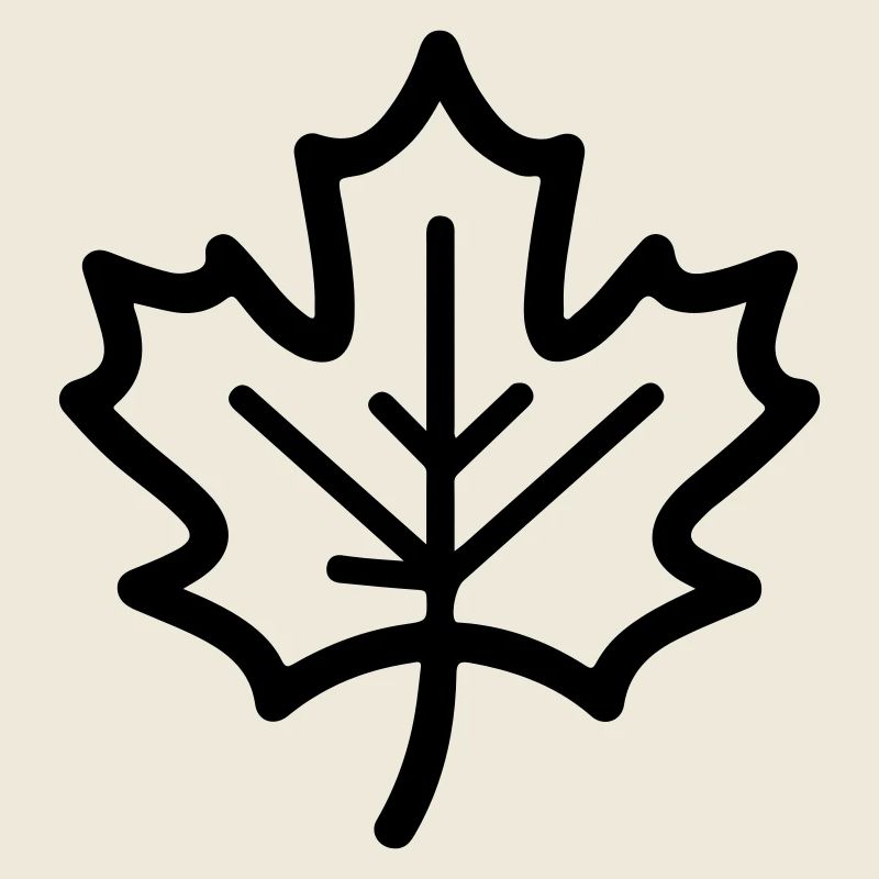 Ahornblatt Herbst Symbol