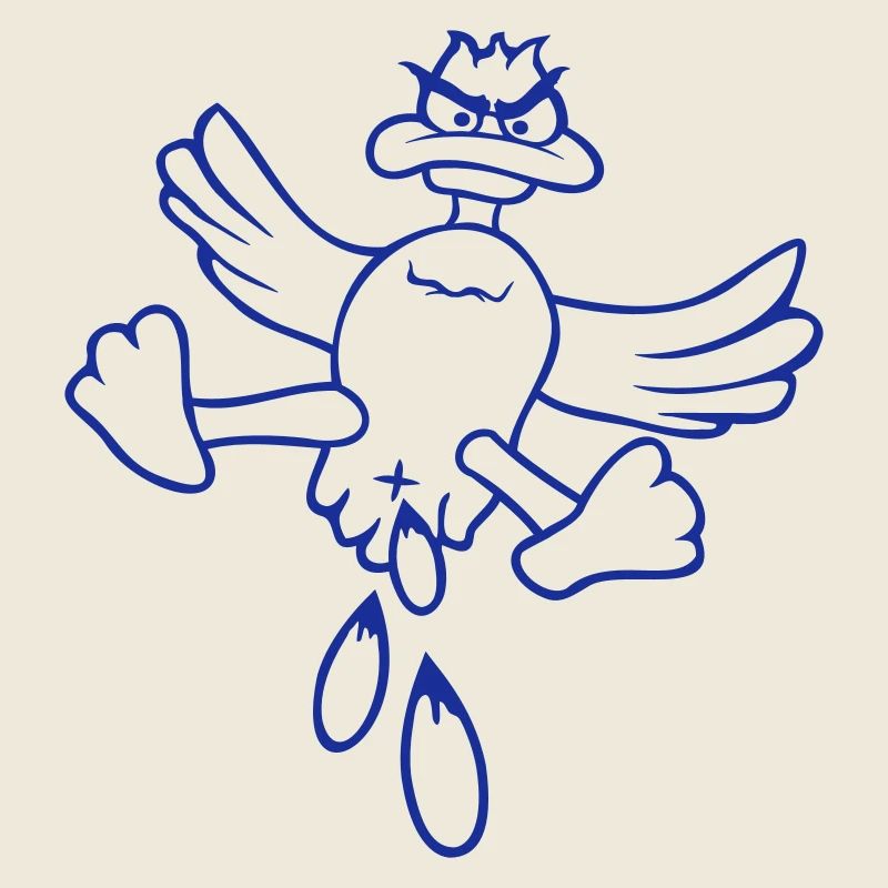 Duck Bird Flying Feces Attack From Above Attack Fun