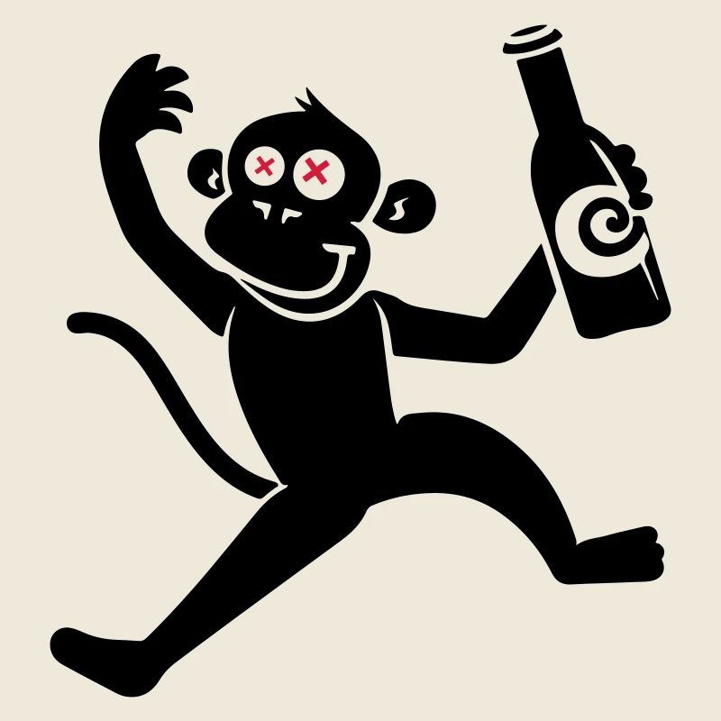 Monkey Beer Funny Party