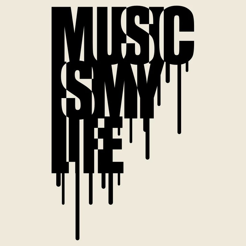Music Is My Life Graffiti Design