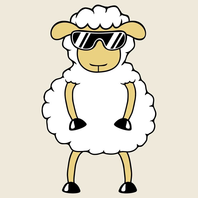 Schaf Sonnenbrille Party Schäfchen Lamm Süß Cool