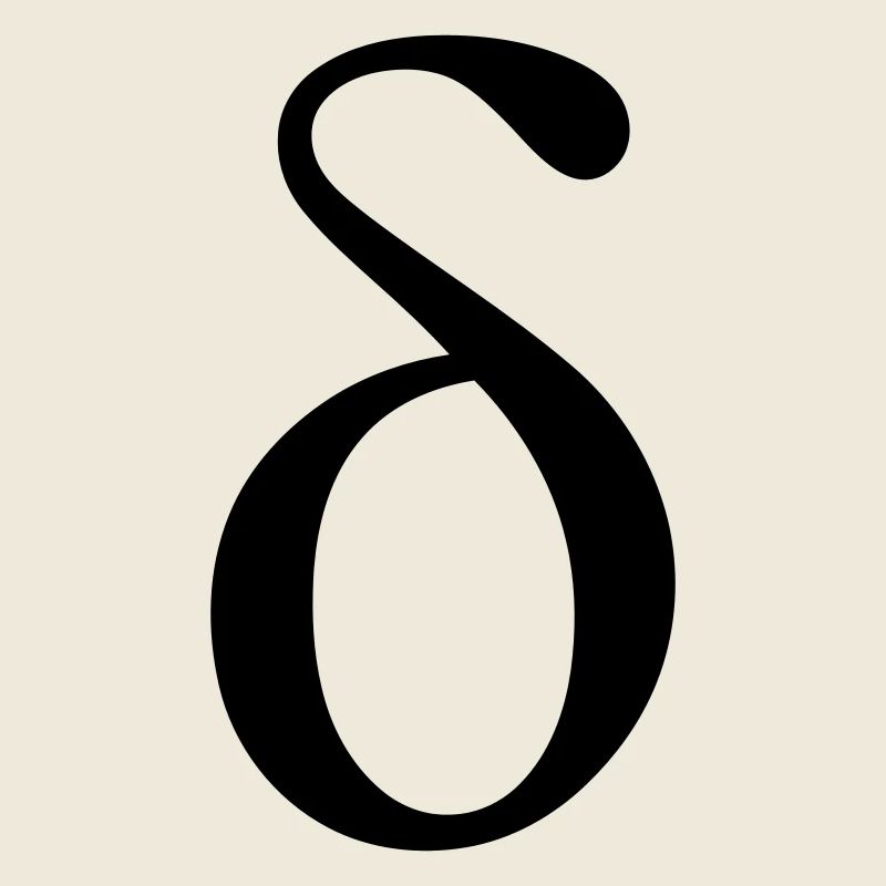 griechischen Buchstaben Delta