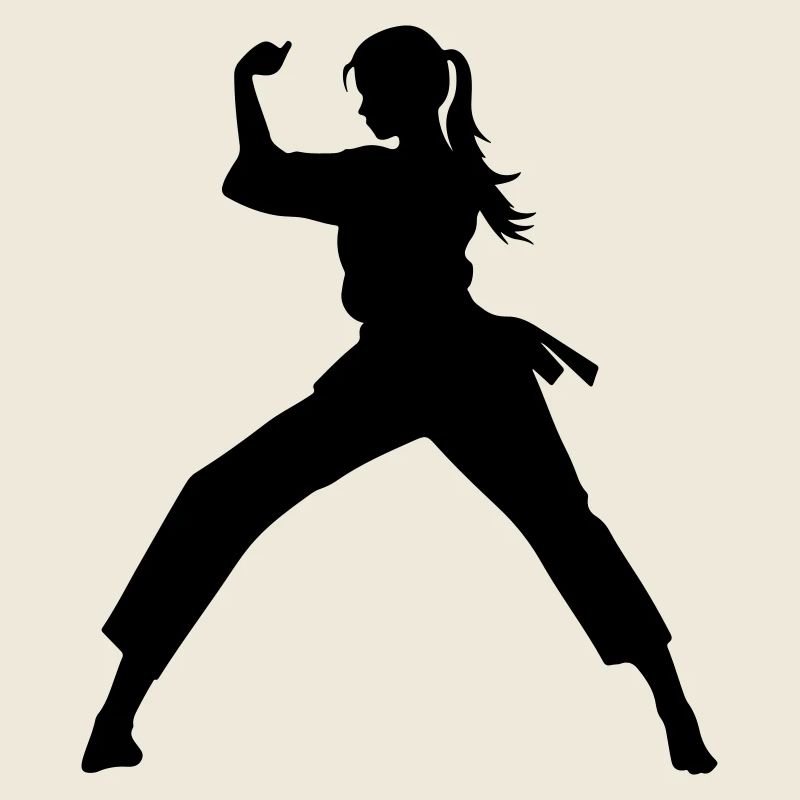 Karaté Femme Symbole