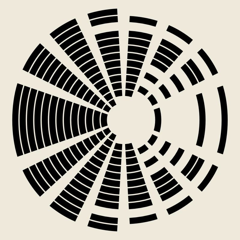 cercle rond poutres musique lautstaerke form muster de