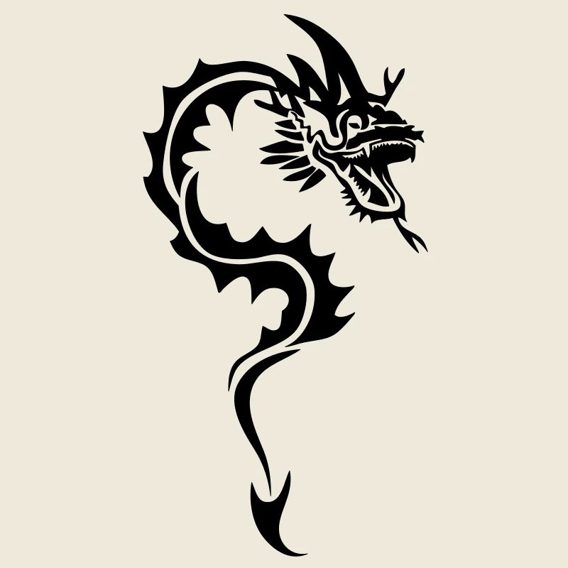 dragon tribal tatouage1