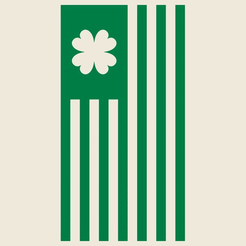 Irish American Saint Patrick's Day Flag green only