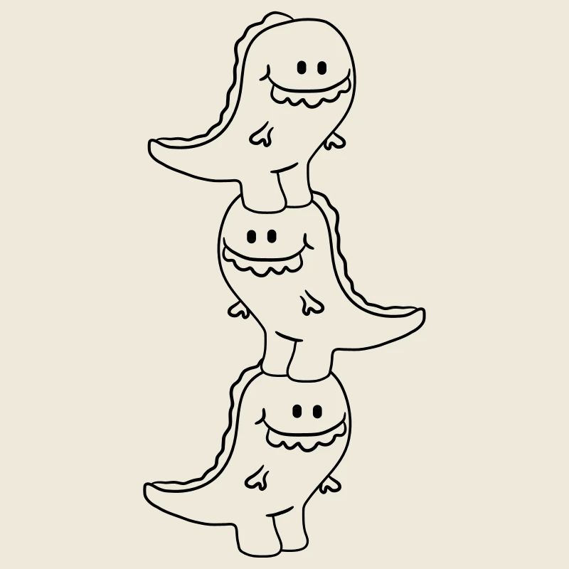 3 Dinos équipe de T-Rex Freunde