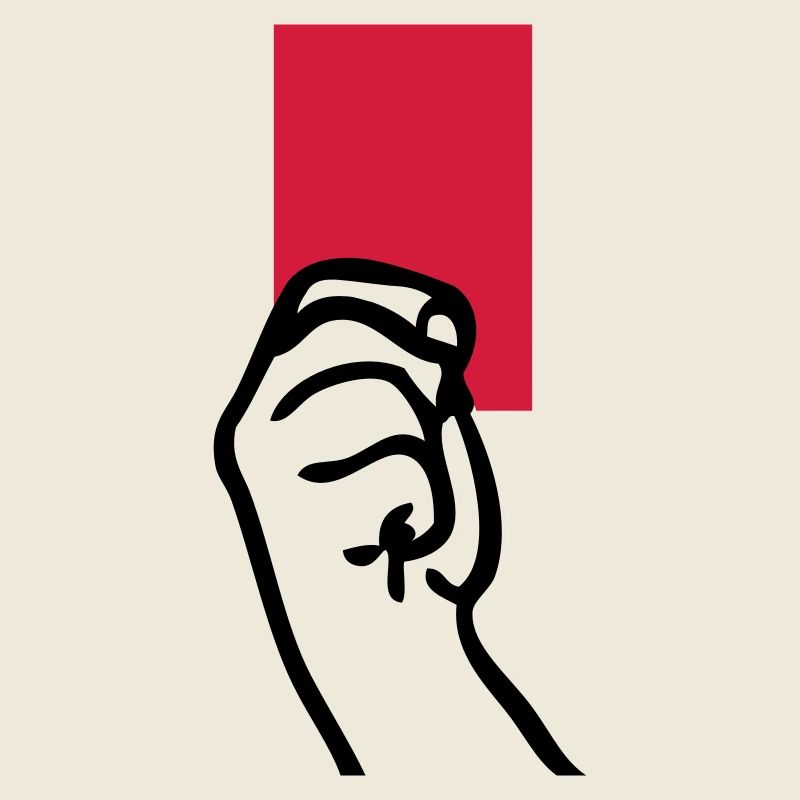red card football