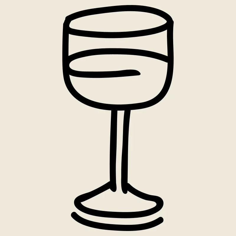 Weinglas - line