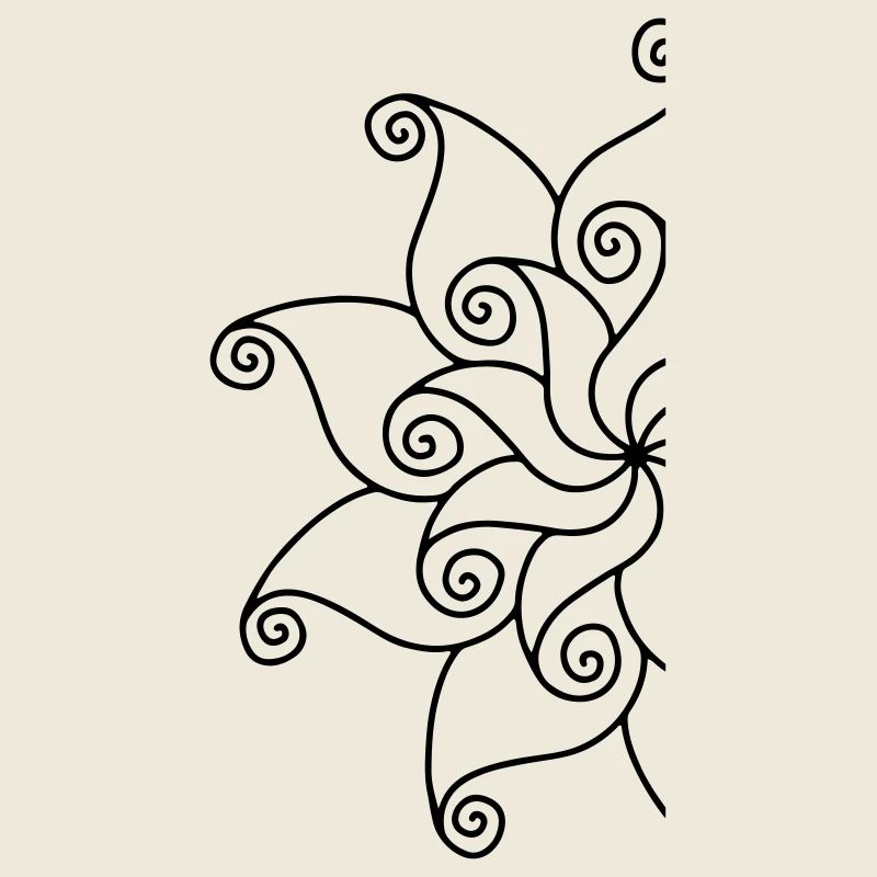 Fragment de fleur de mandala