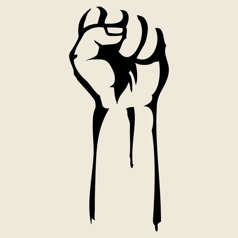 stencil fist