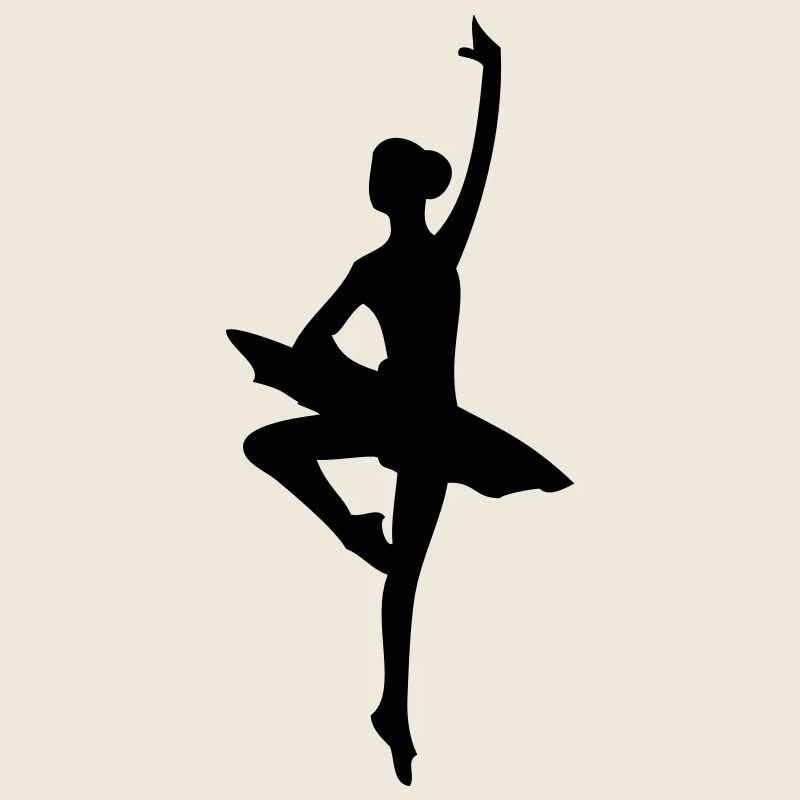Ballerina dancer silhouette