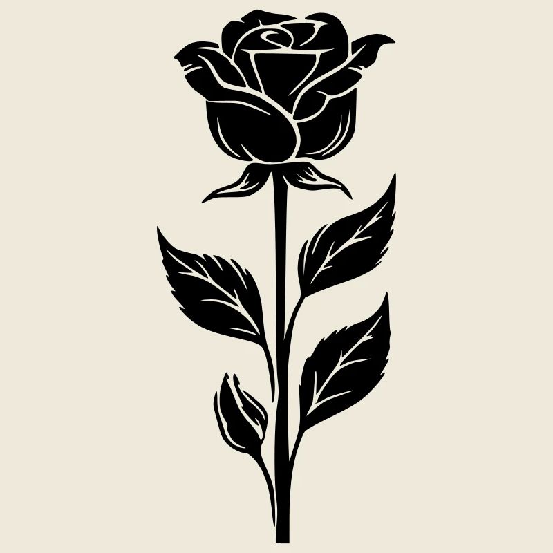 Simple rose design
