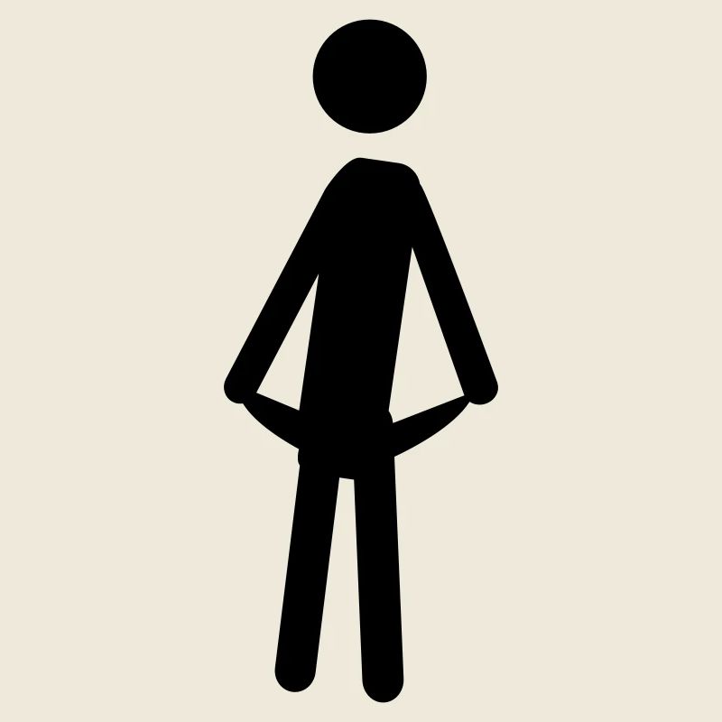Armer Mensch mit leeren Taschen