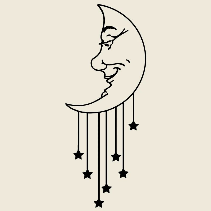 Moon Star - mond (1c)