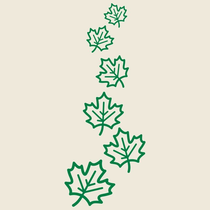 Ahornblatt Blätter Herbst Symbol