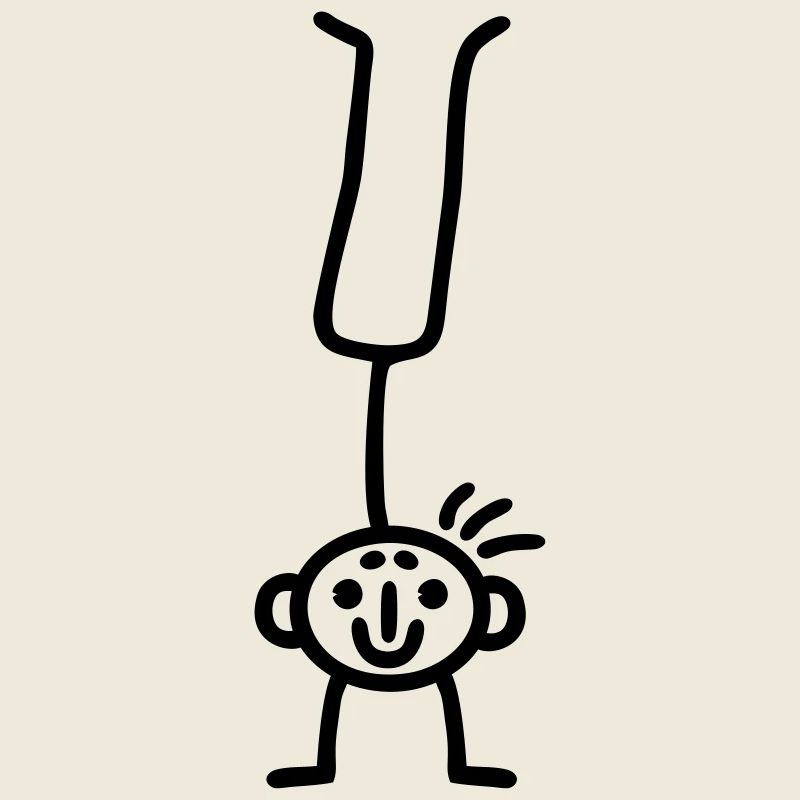 Strichmännchen Handstand